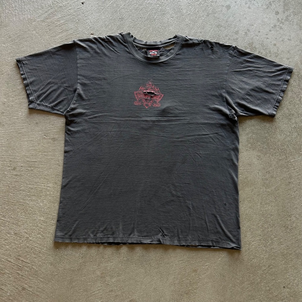 Vintage 90s Orange County Choppers Shirt Size XL Faded Black Distressed Biker